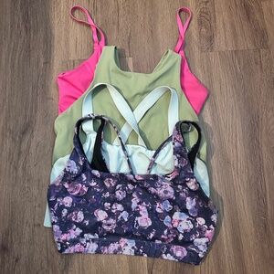 Athleta cropped sport tanks size med bundle of 4